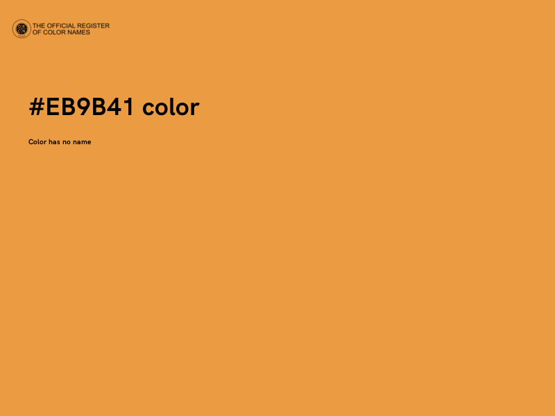 #EB9B41 color image