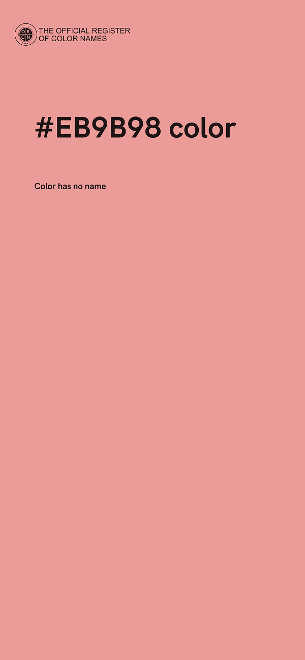 #EB9B98 color image