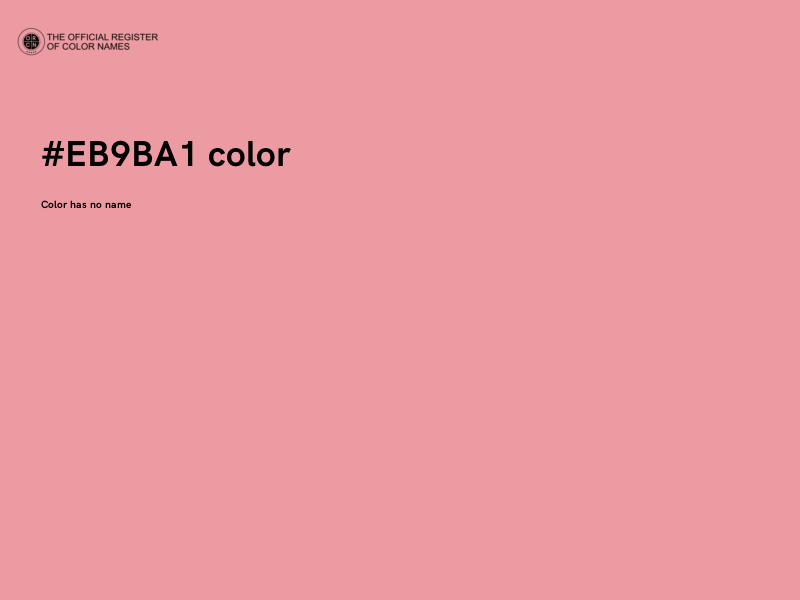#EB9BA1 color image