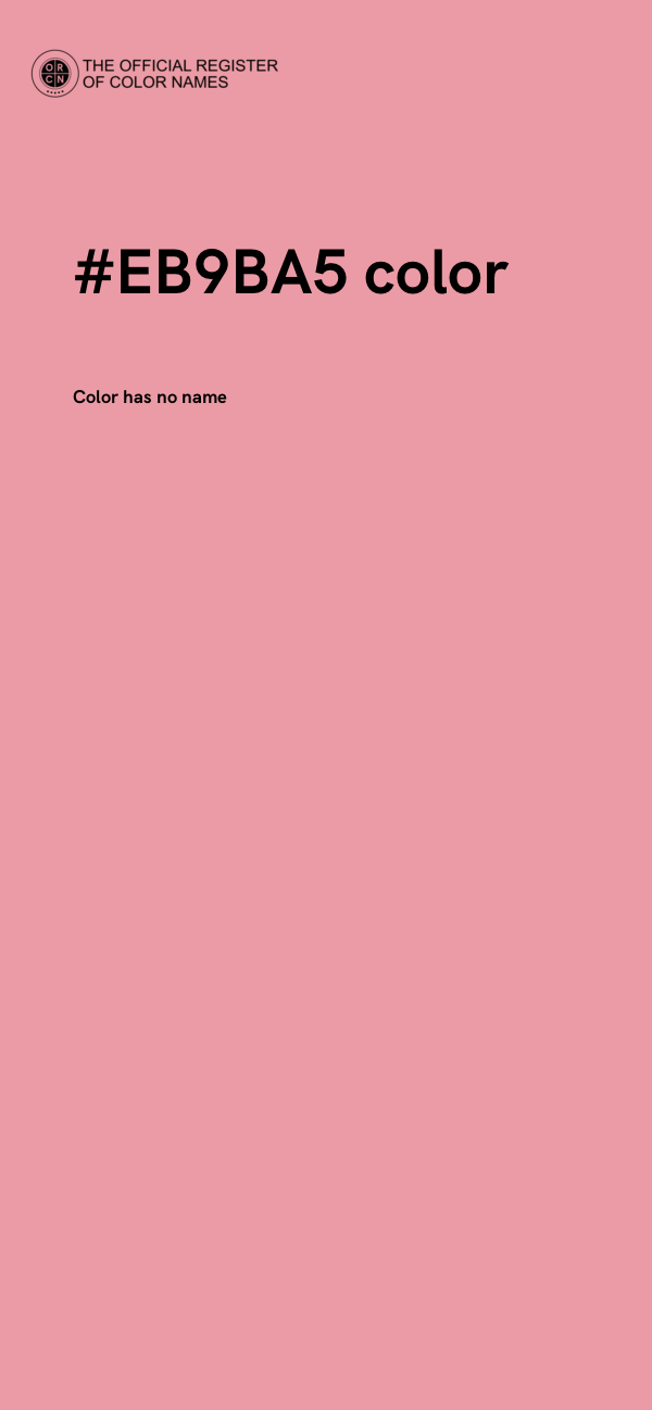 #EB9BA5 color image