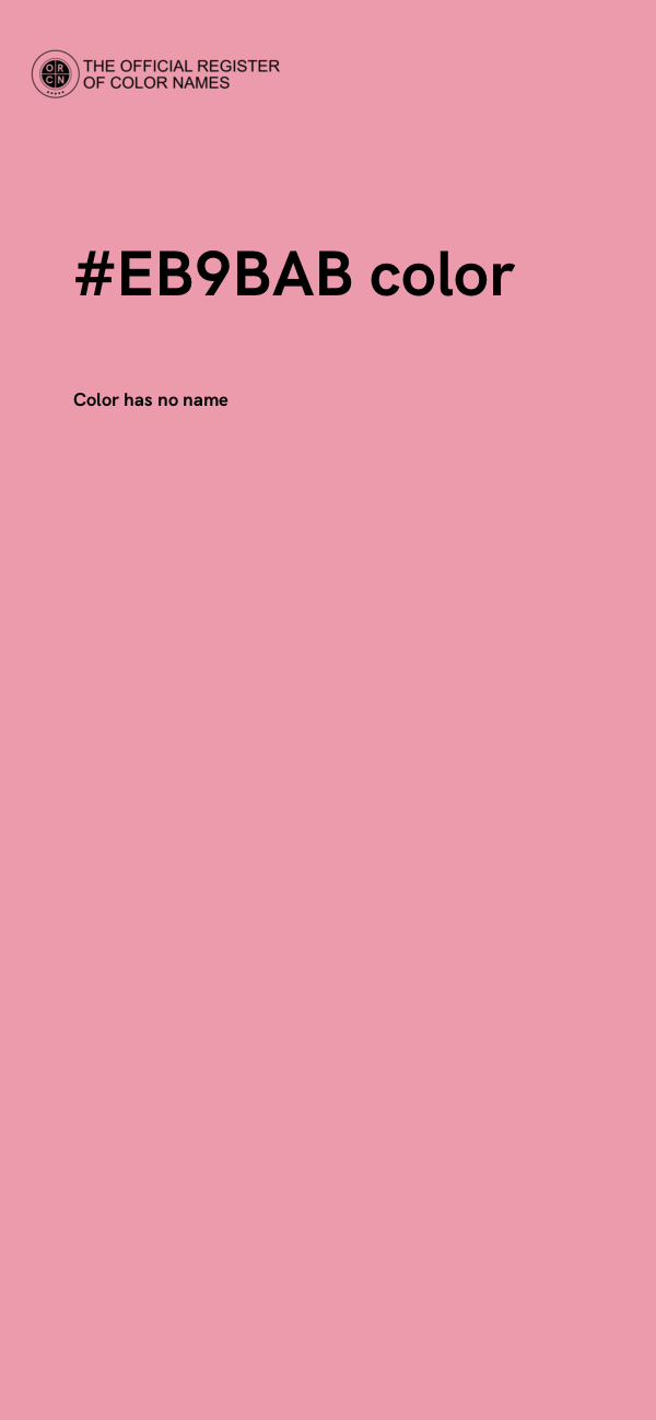 #EB9BAB color image