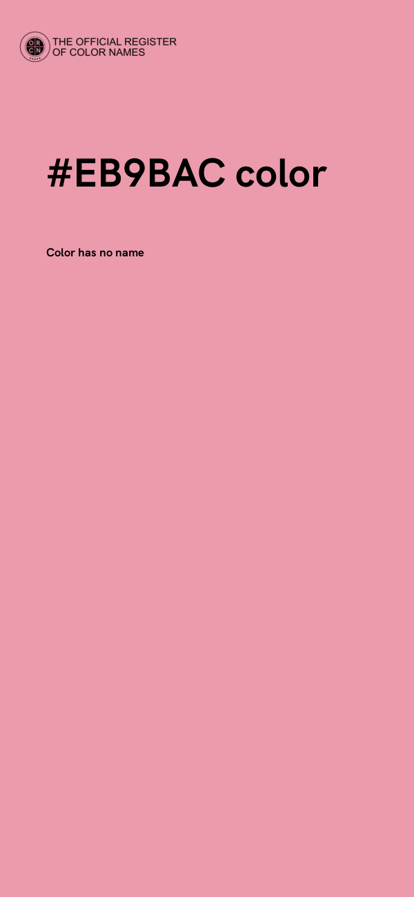 #EB9BAC color image