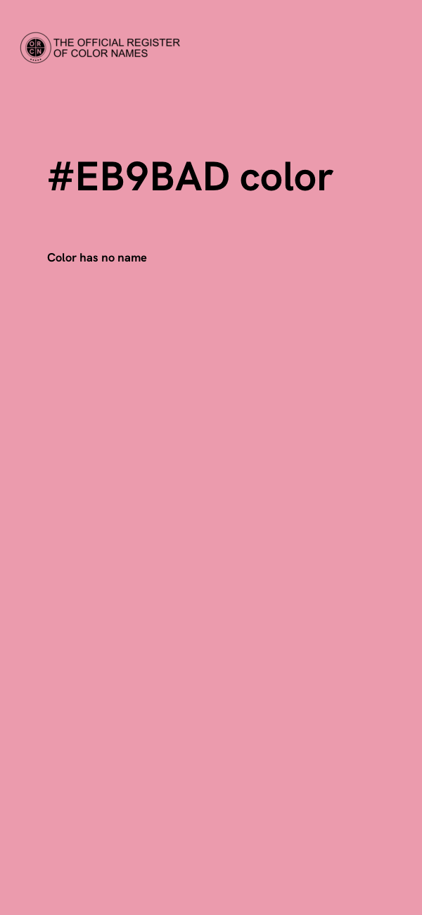 #EB9BAD color image