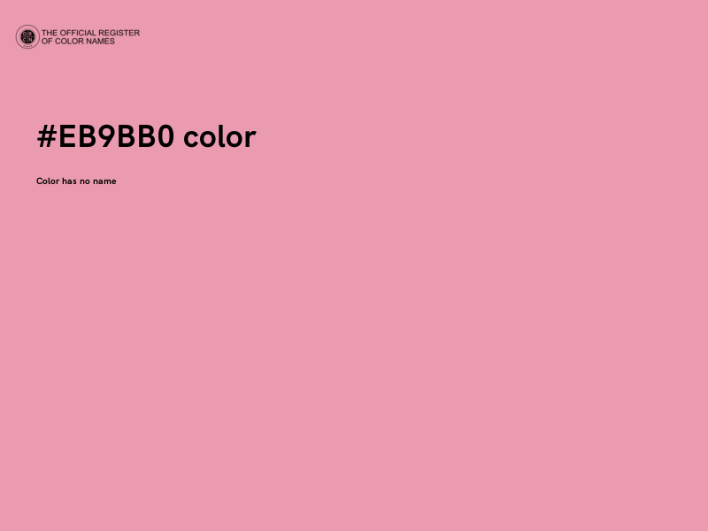 #EB9BB0 color image