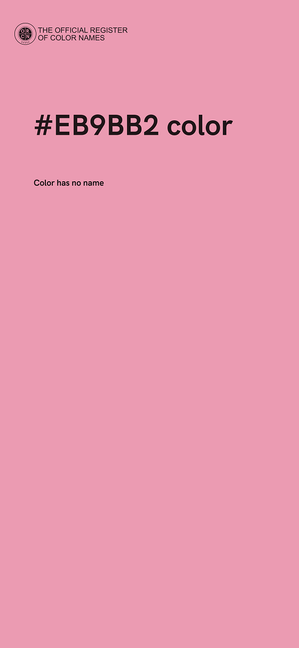 #EB9BB2 color image