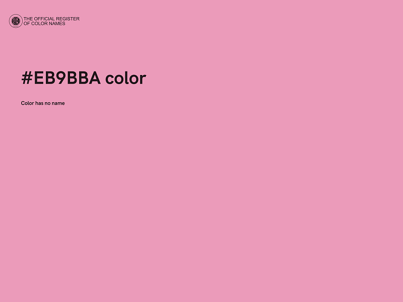 #EB9BBA color image