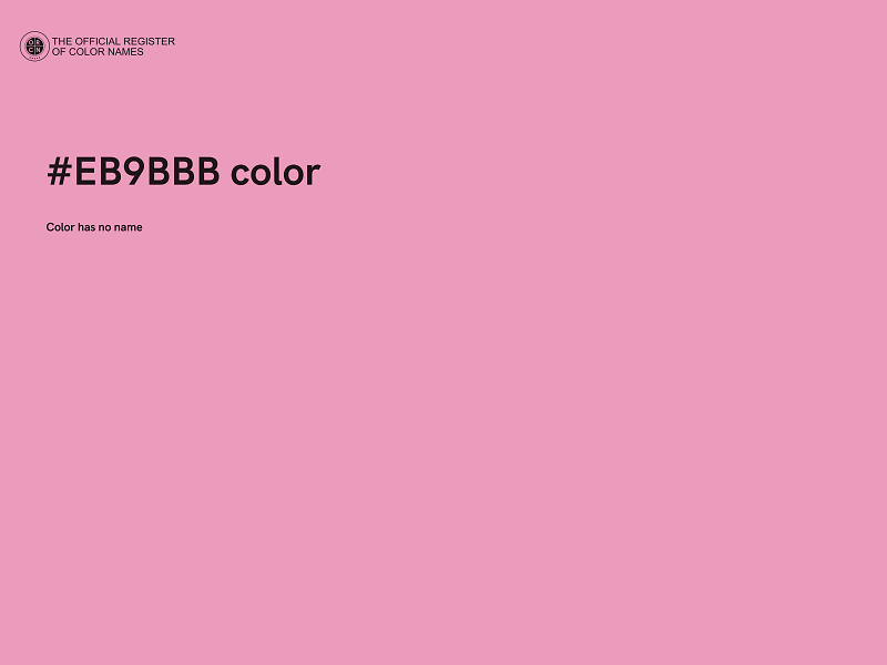 #EB9BBB color image