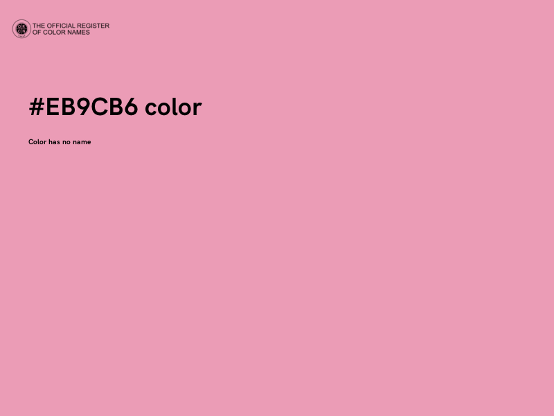 #EB9CB6 color image