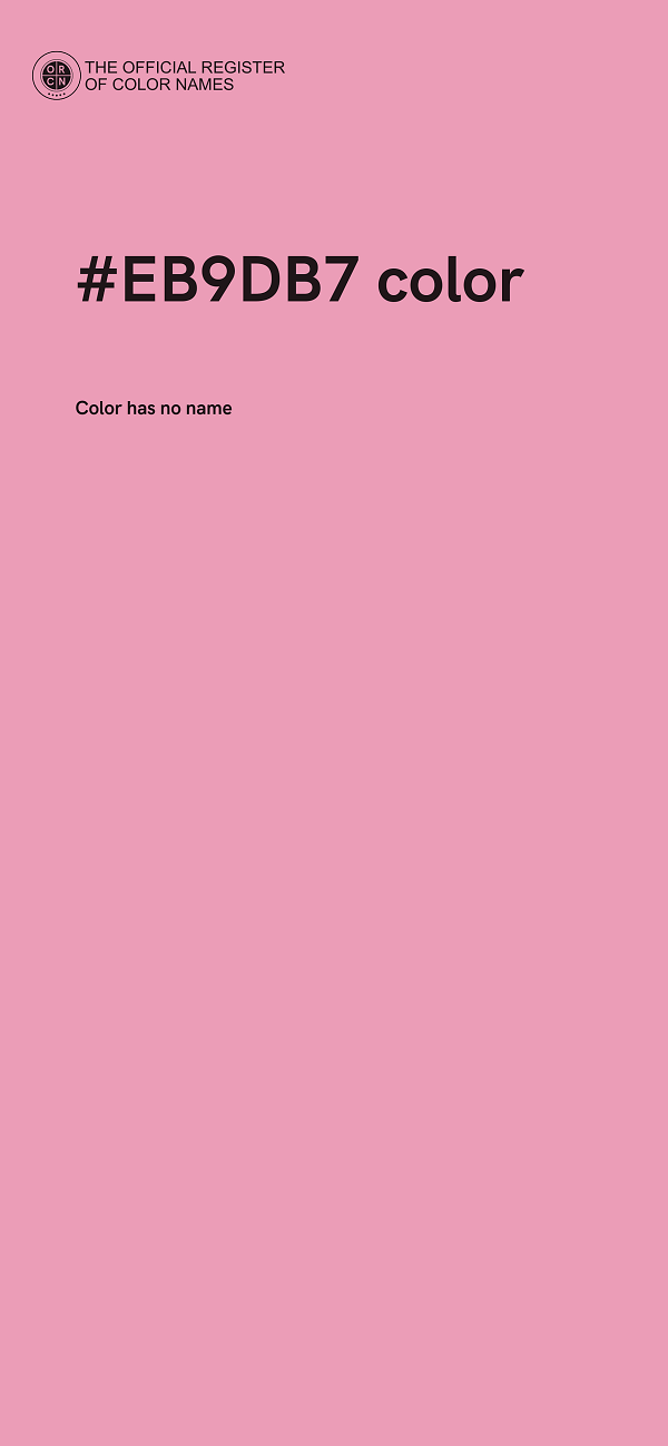 #EB9DB7 color image