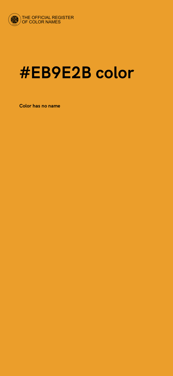 #EB9E2B color image