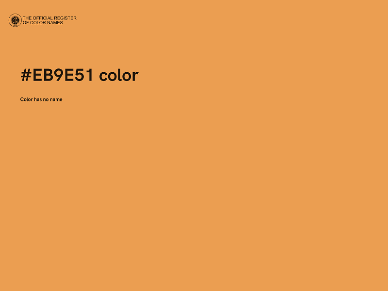 #EB9E51 color image