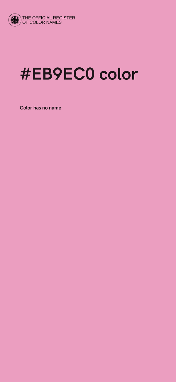 #EB9EC0 color image