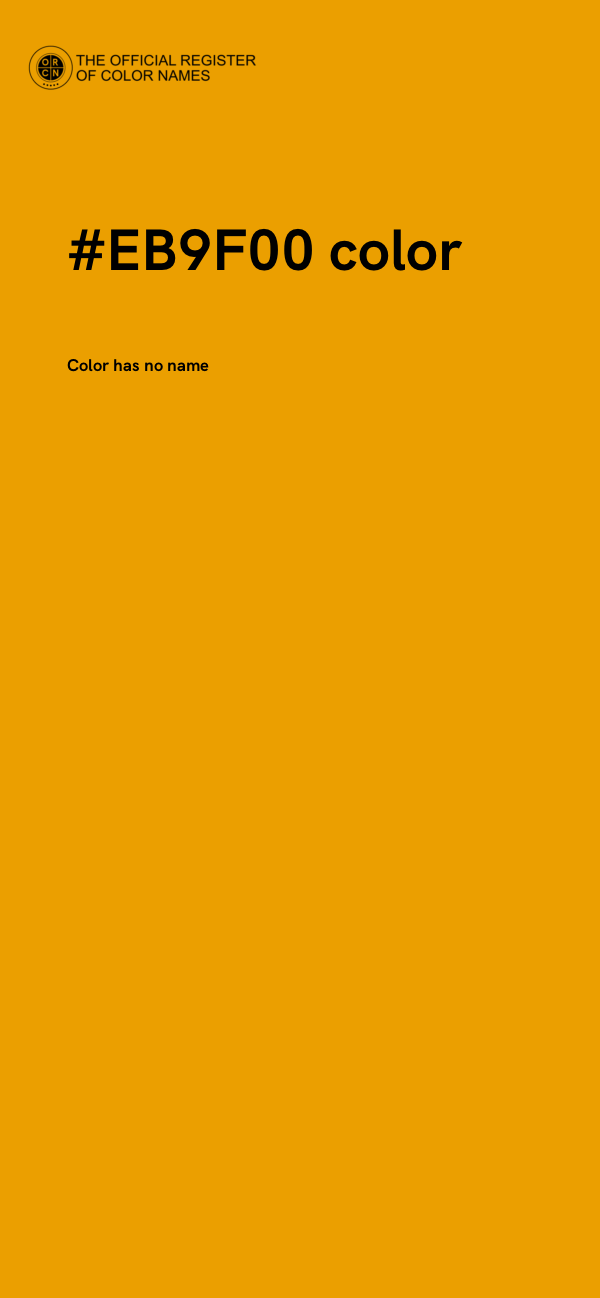 #EB9F00 color image