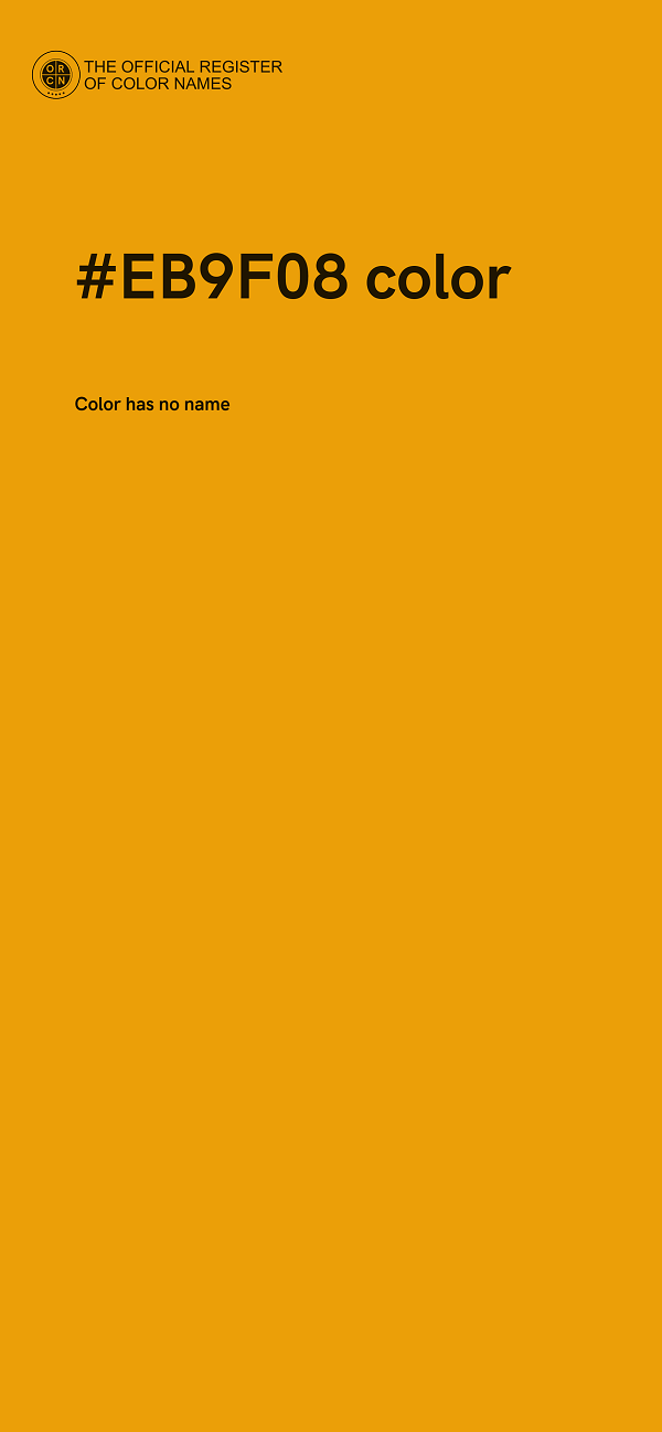 #EB9F08 color image
