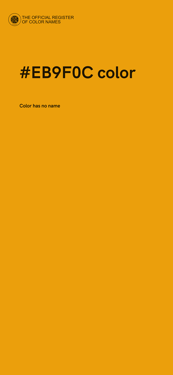 #EB9F0C color image