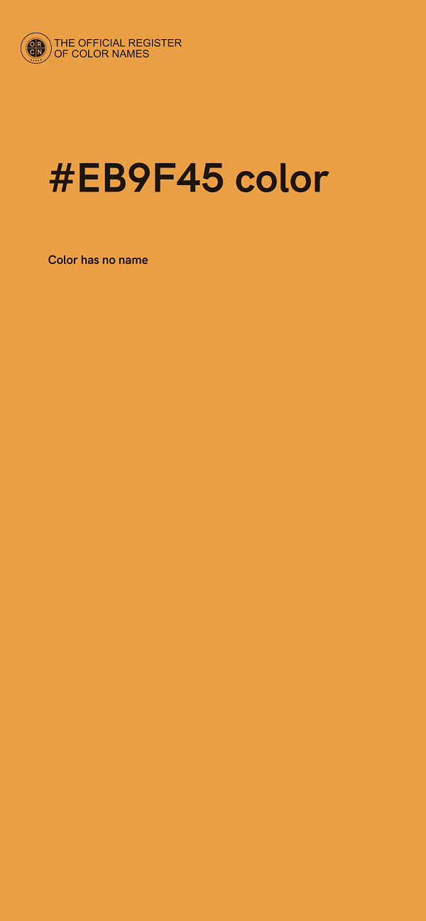 #EB9F45 color image