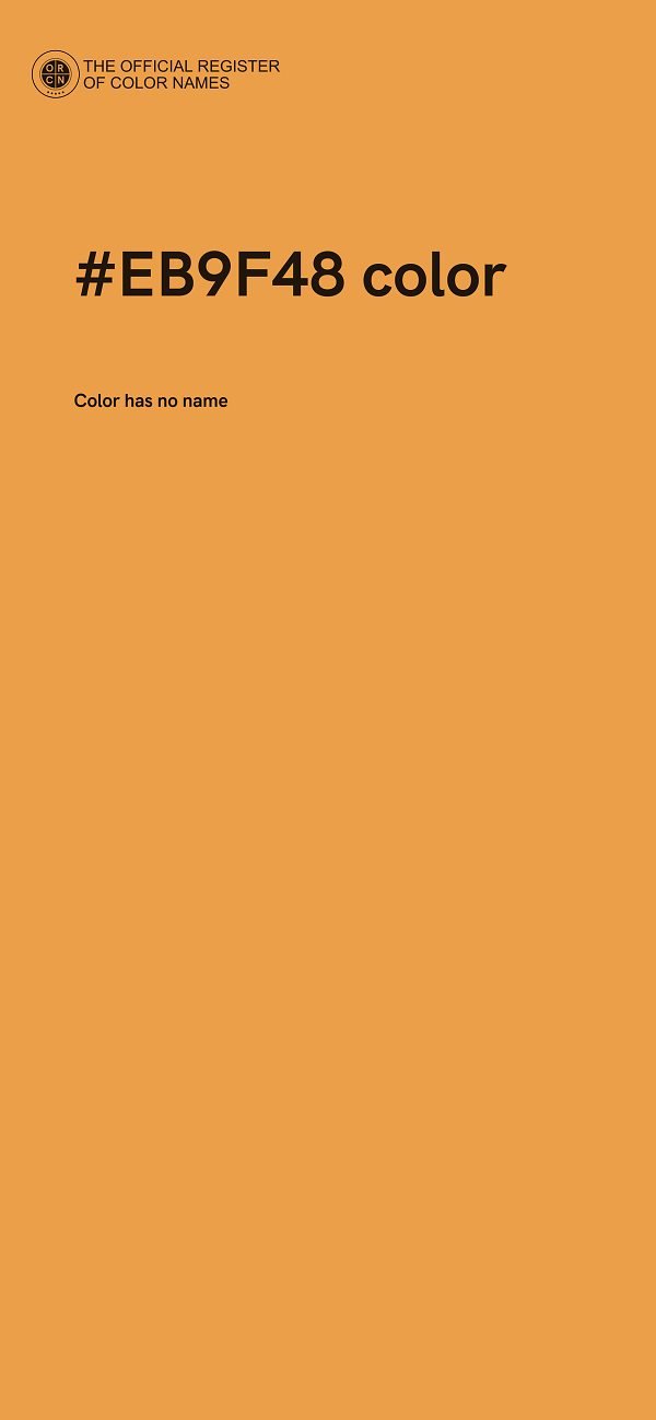 #EB9F48 color image