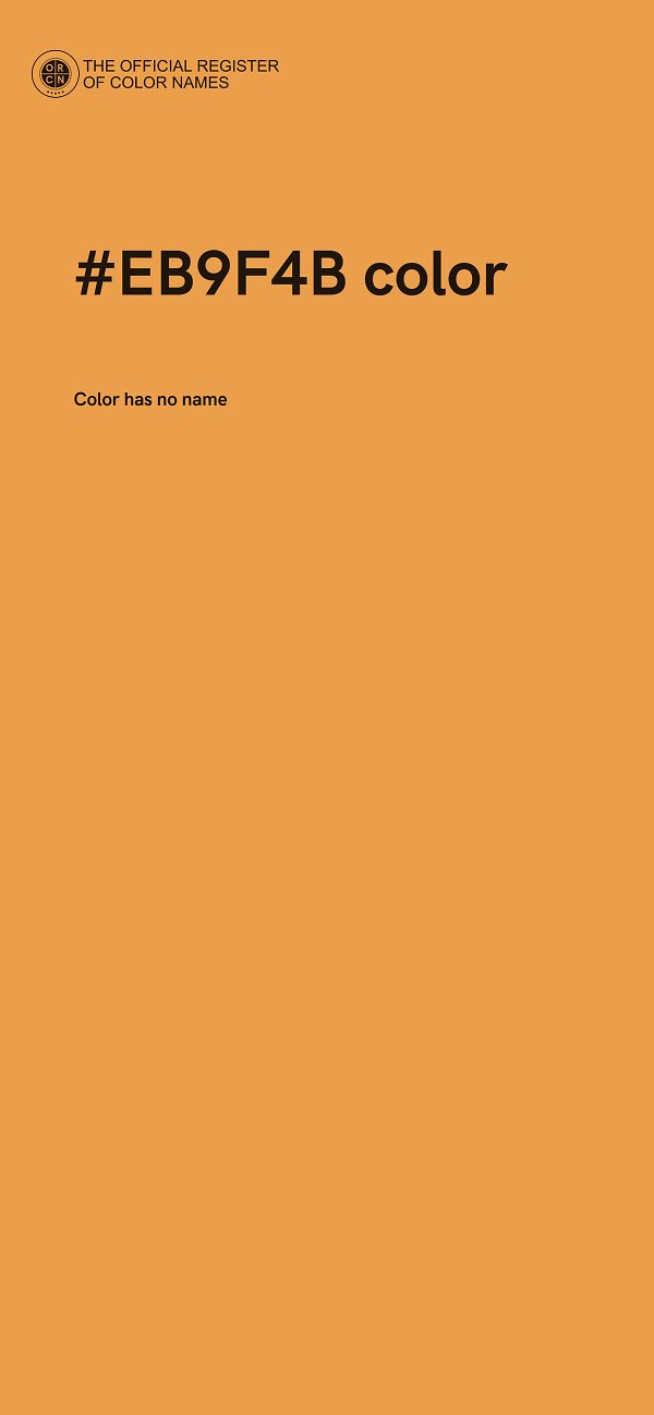 #EB9F4B color image