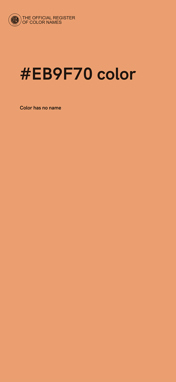#EB9F70 color image