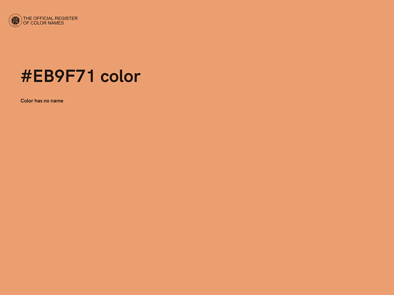 #EB9F71 color image