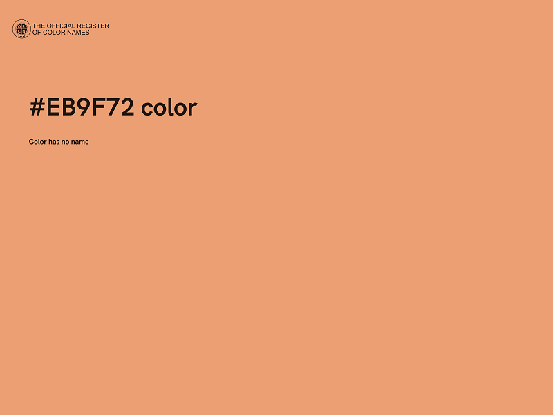 #EB9F72 color image