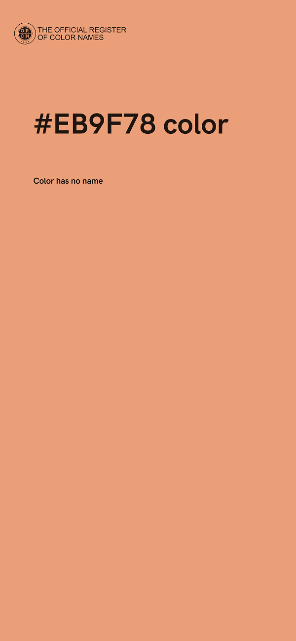 #EB9F78 color image
