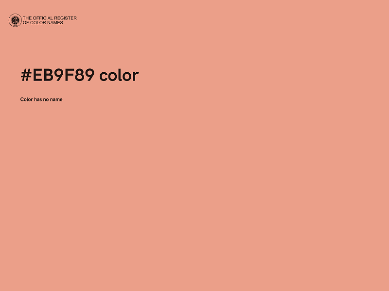 #EB9F89 color image
