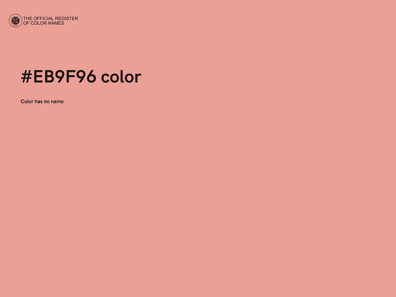#EB9F96 color image