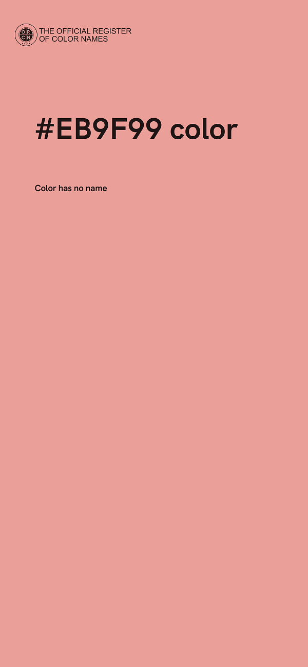 #EB9F99 color image