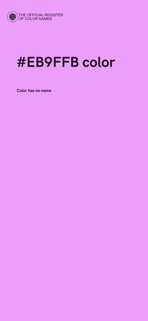 #EB9FFB color image