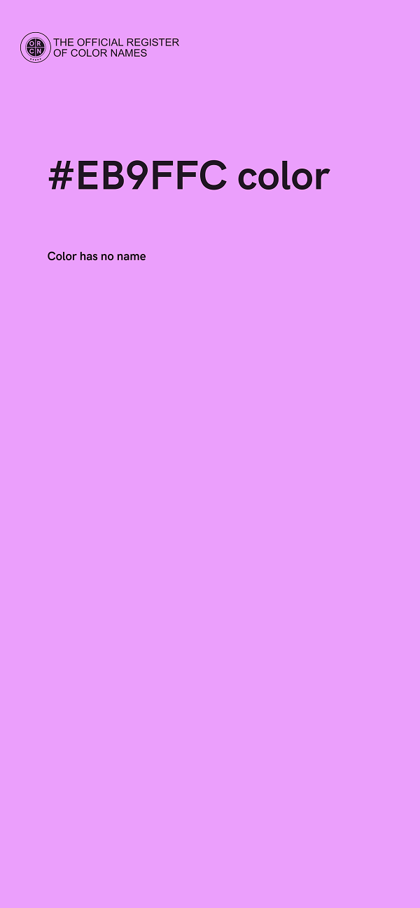 #EB9FFC color image