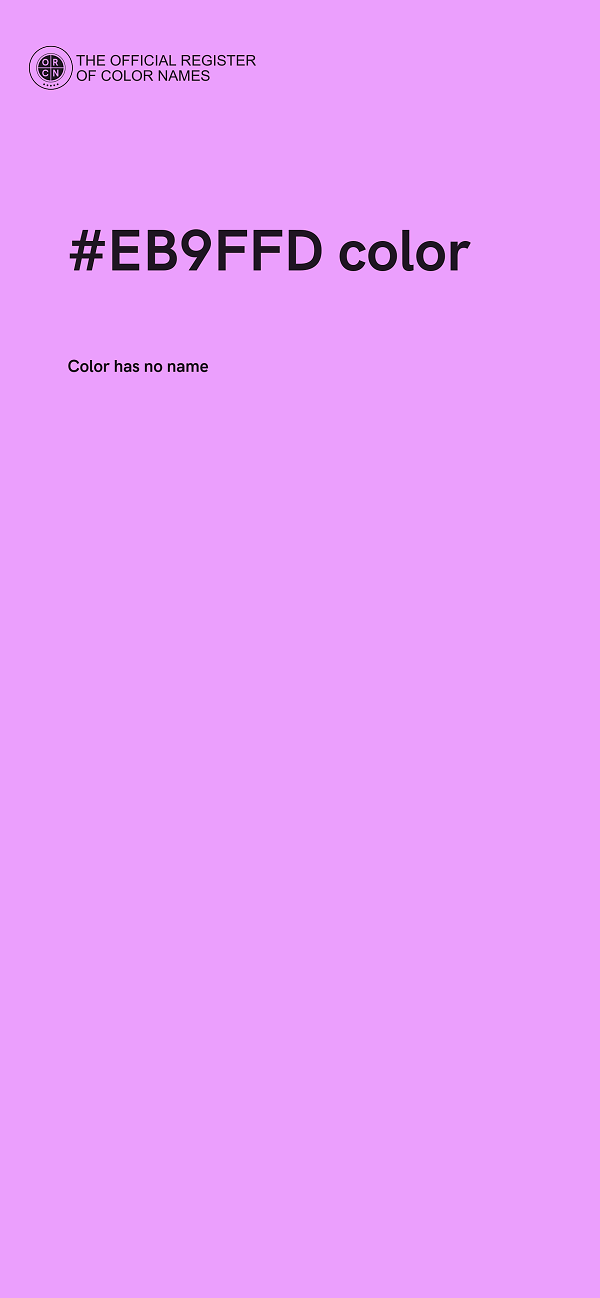 #EB9FFD color image
