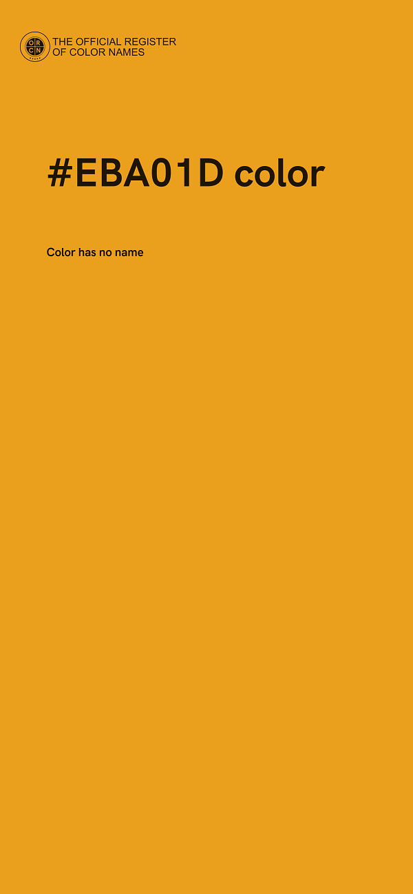 #EBA01D color image