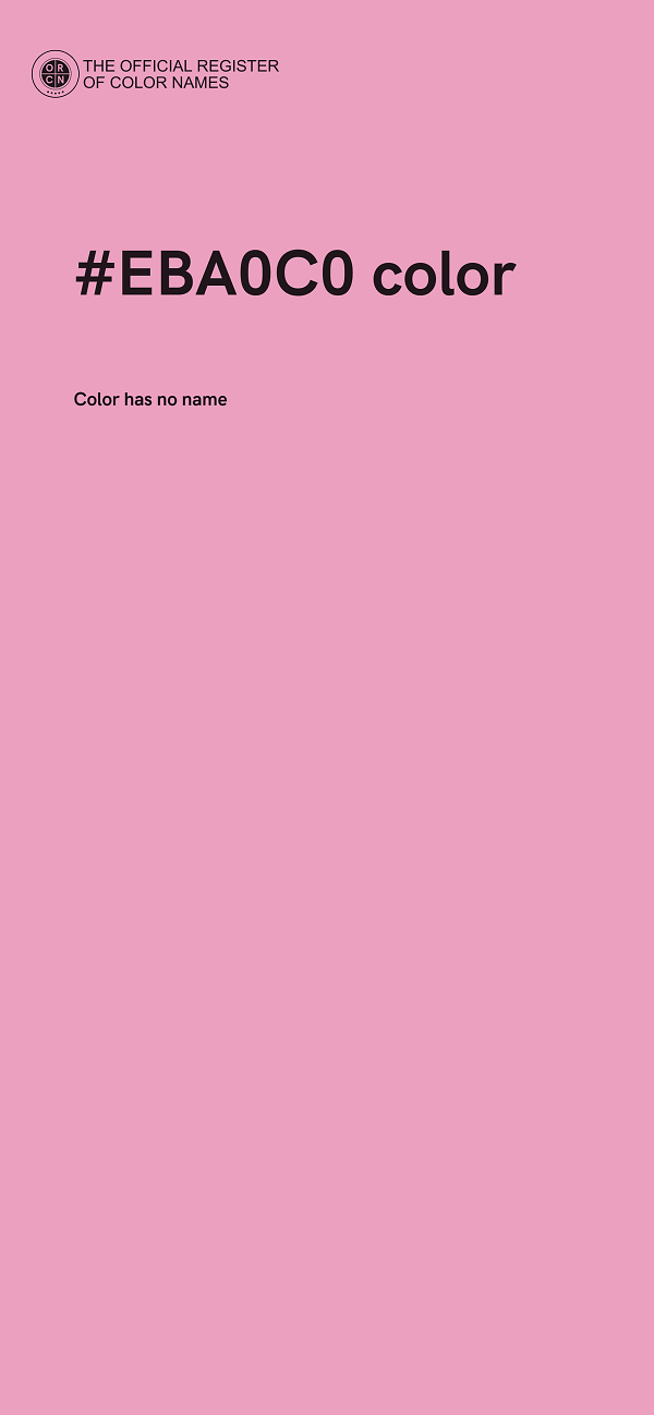 #EBA0C0 color image