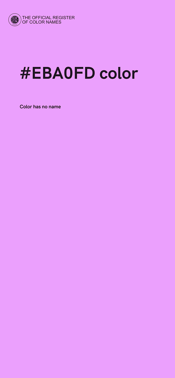 #EBA0FD color image