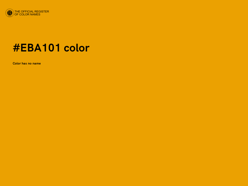 #EBA101 color image