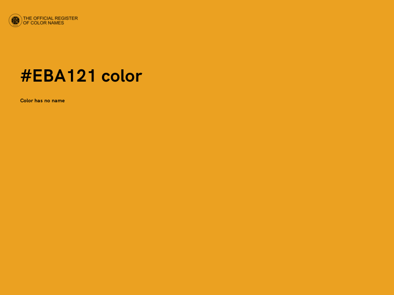 #EBA121 color image