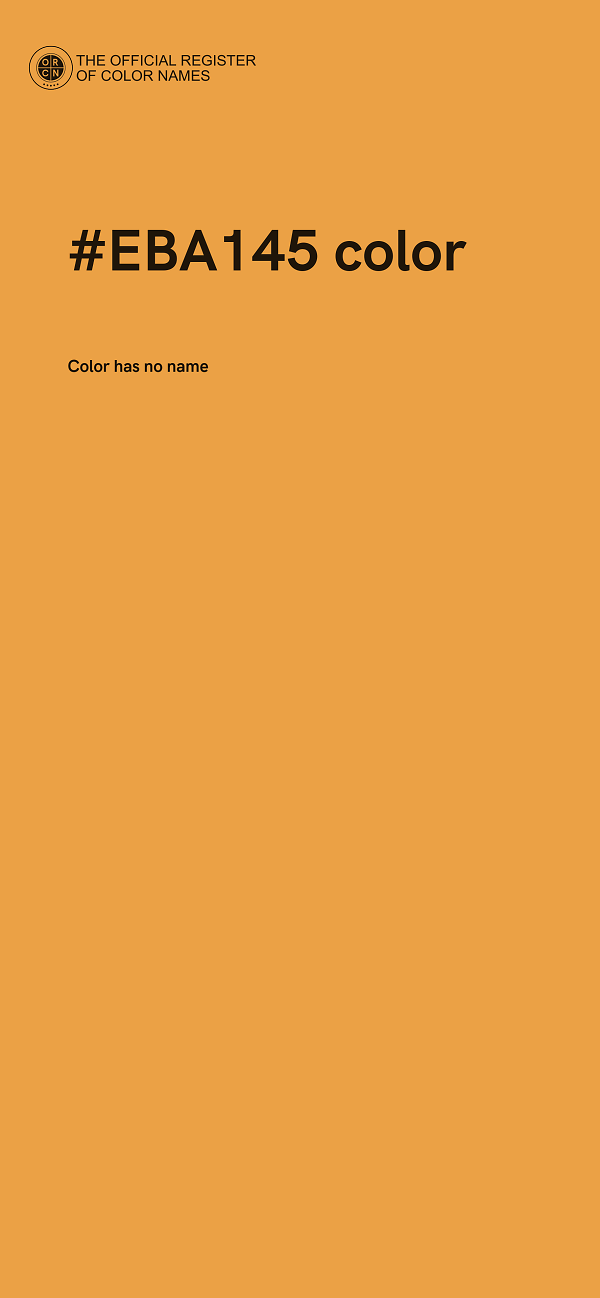 #EBA145 color image