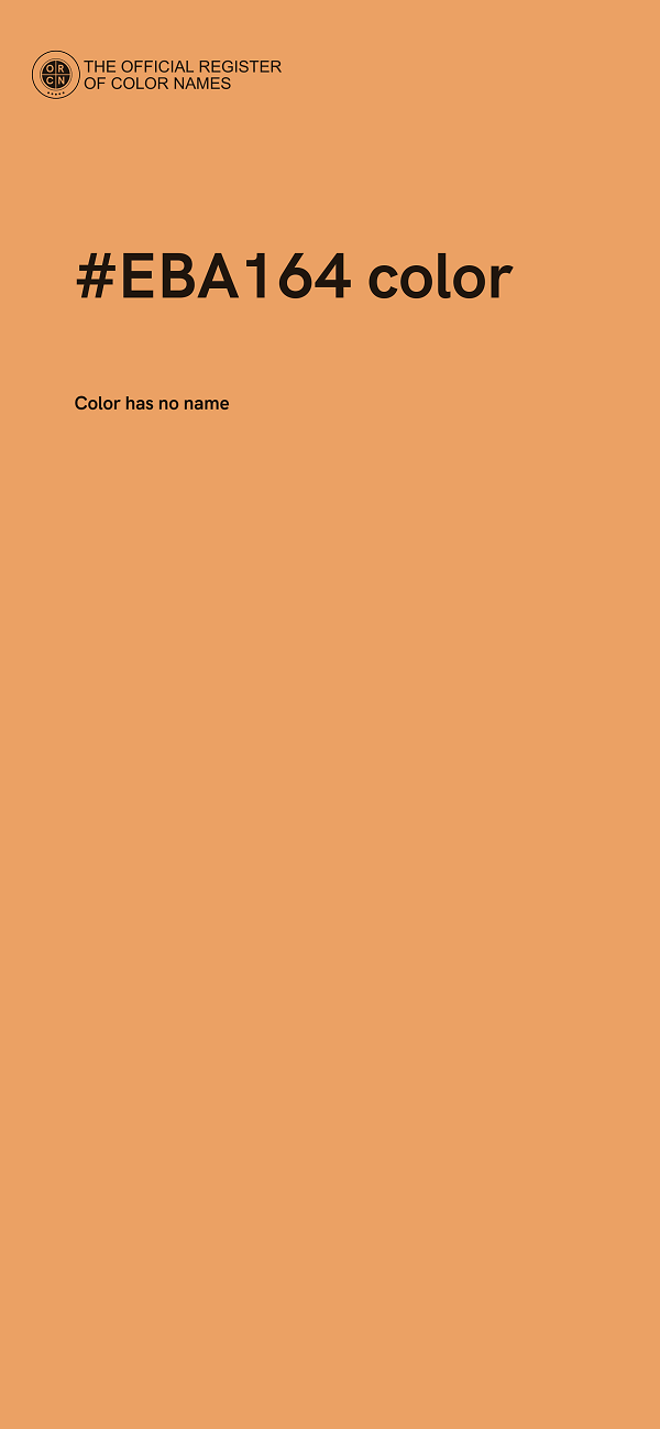 #EBA164 color image