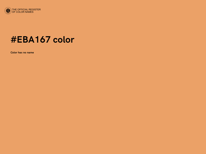 #EBA167 color image