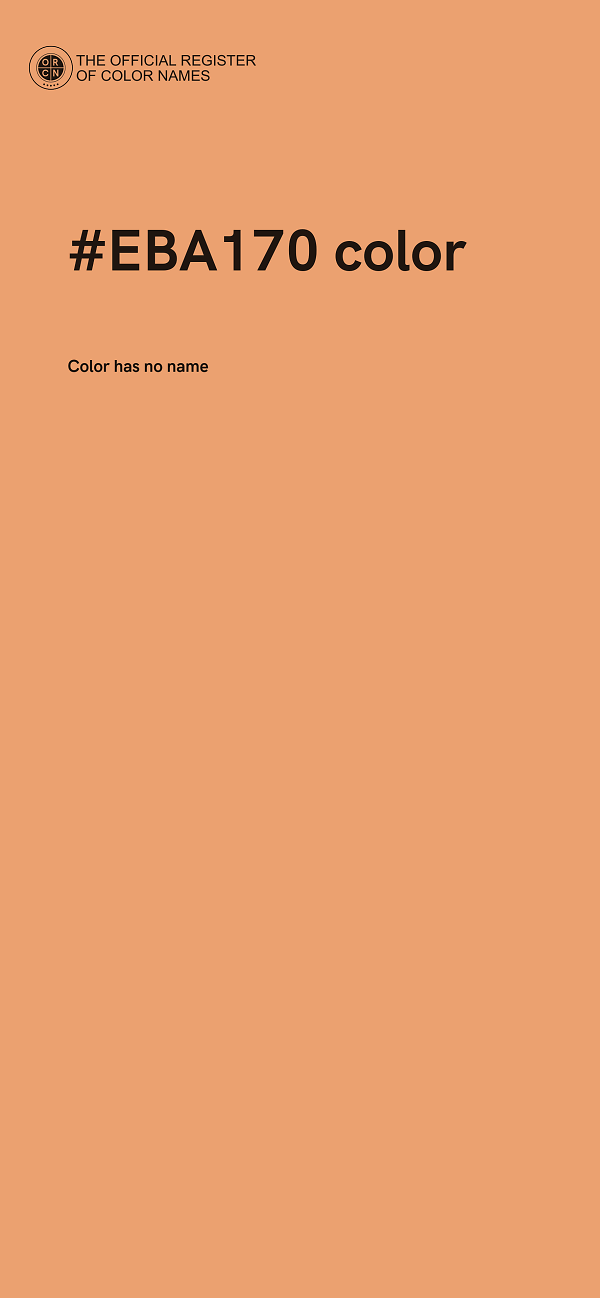 #EBA170 color image