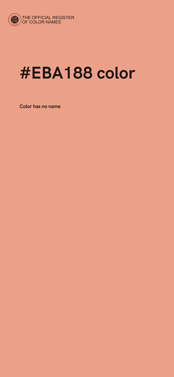 #EBA188 color image