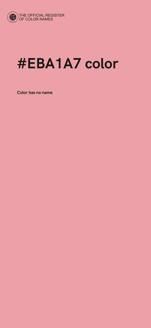 #EBA1A7 color image