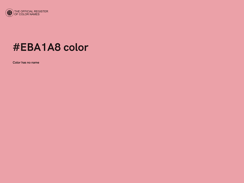 #EBA1A8 color image