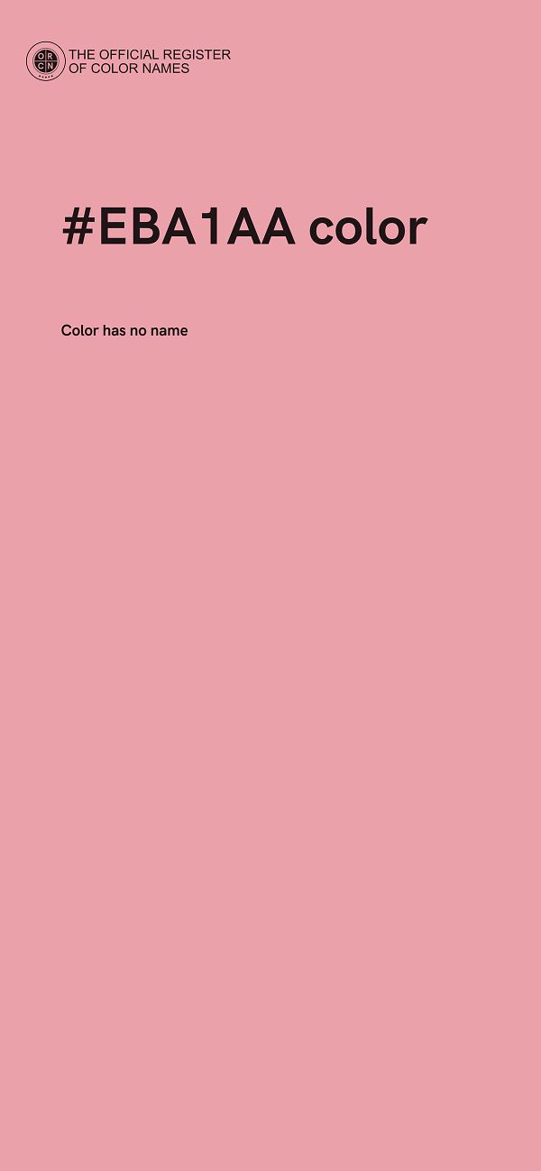 #EBA1AA color image