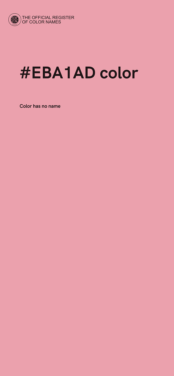 #EBA1AD color image