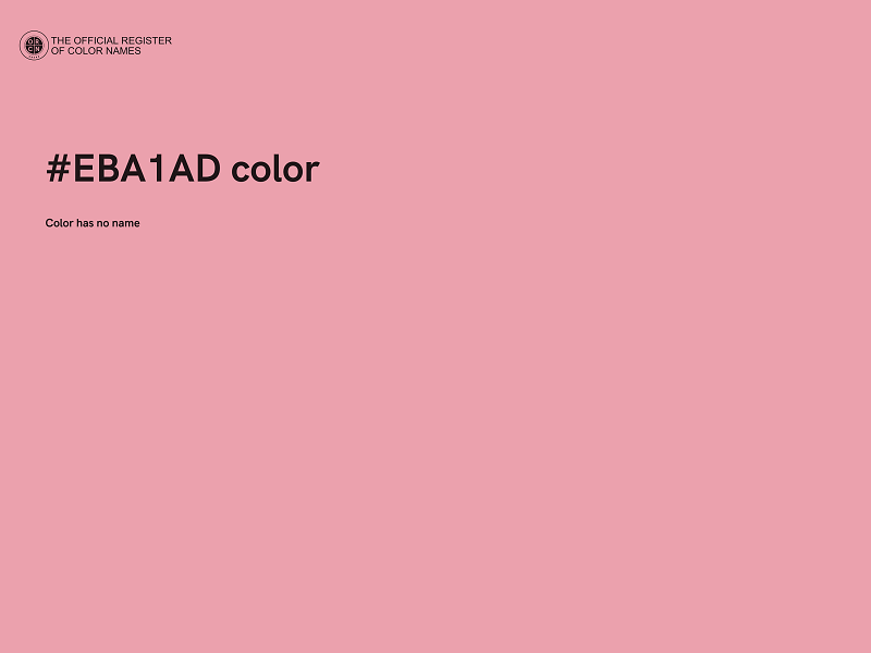 #EBA1AD color image