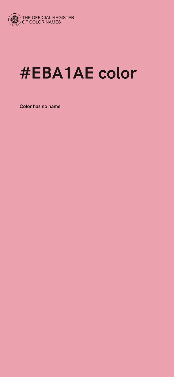 #EBA1AE color image