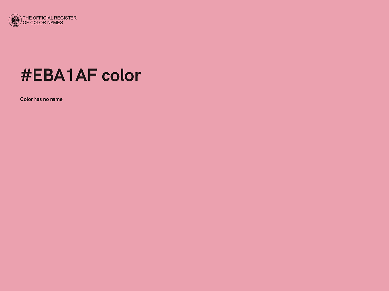 #EBA1AF color image