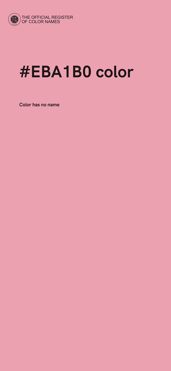 #EBA1B0 color image